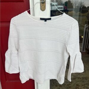 White House Black Market Textured Blouse